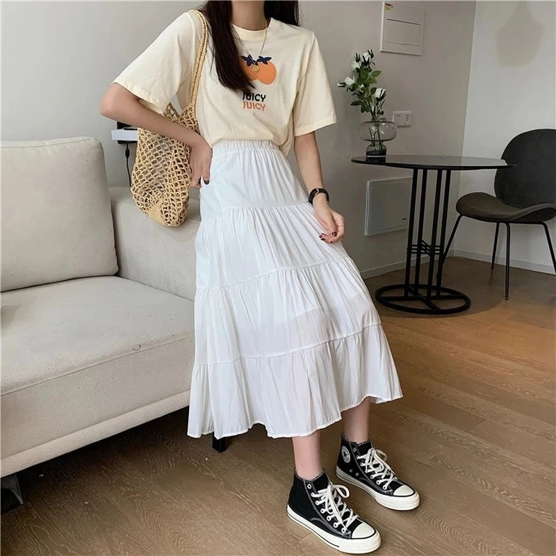 Women Chiffon long Skirts
