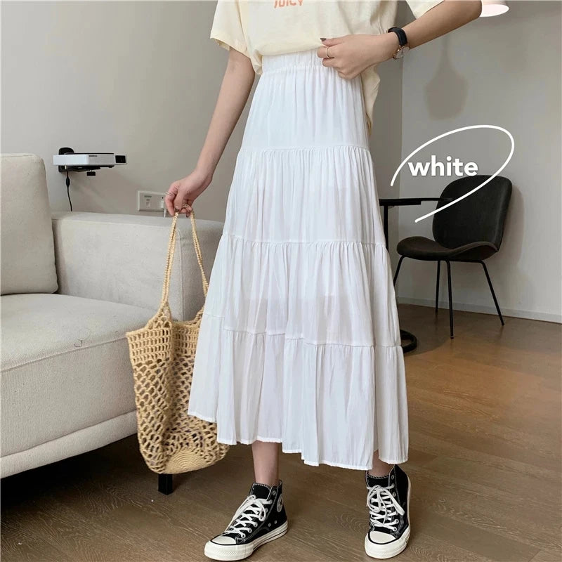 Women Chiffon long Skirts